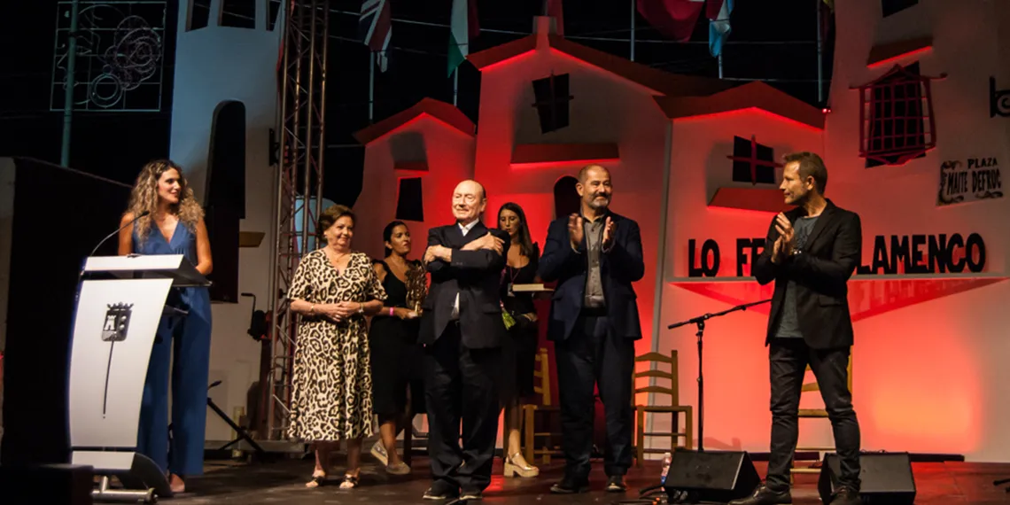 Fosforito, en el Festival Internacional de Cante Flamenco de Lo Ferro. Foto: Lo Ferro