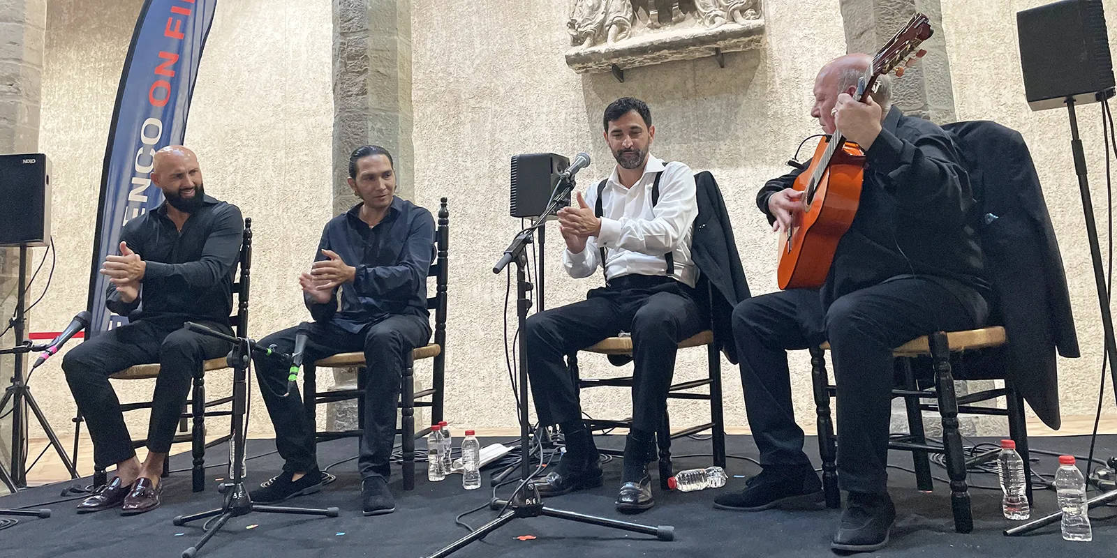 Antonio Agujetas Chico y Domingo Rubichi. Espacio Sabicas, Pamplona. XII Festival Flamenco On Fire. 27 agosto 2025. Foto: Juan Garrido