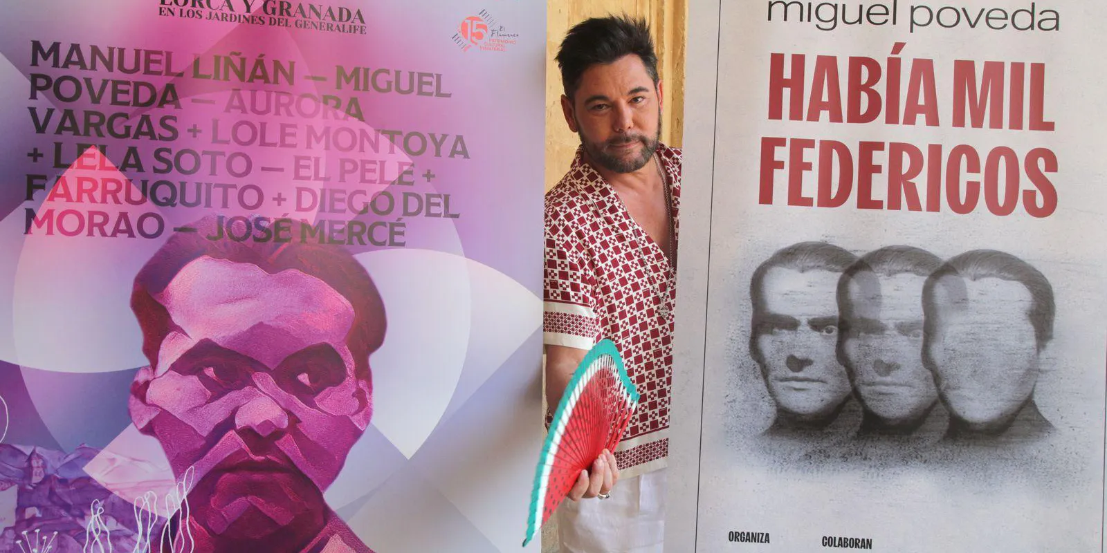 Presentación de 'Hay mil federicos', de Miguel Poveda. Ciclo Lorca y Granada en los Jardines del Generalife. Foto: AAIC