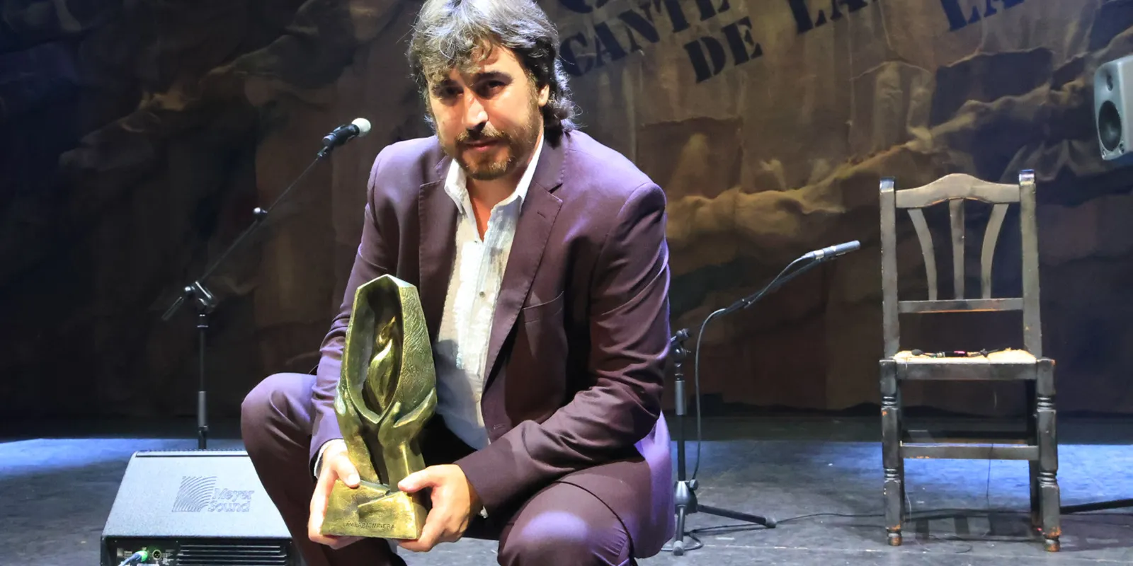 Gregorio Moya, Lámpara Minera del Cante de las Minas 2025. Foto: Las Minas