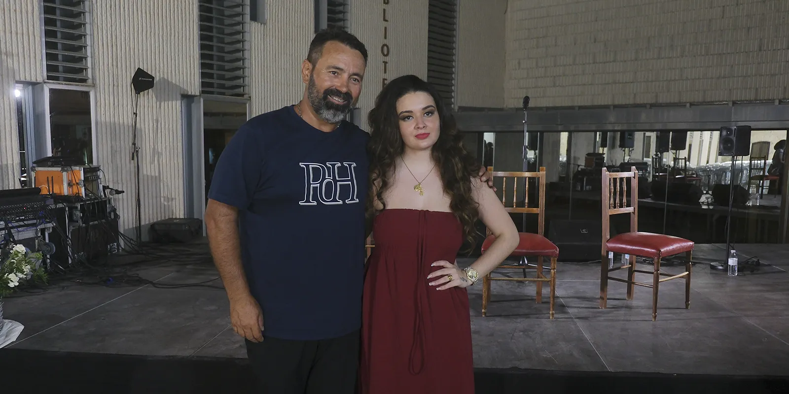 Reyes Carrasco y José Olmo, saboreando el éxito tras la actuación en El Cuervo. Foto: Tino Blanco