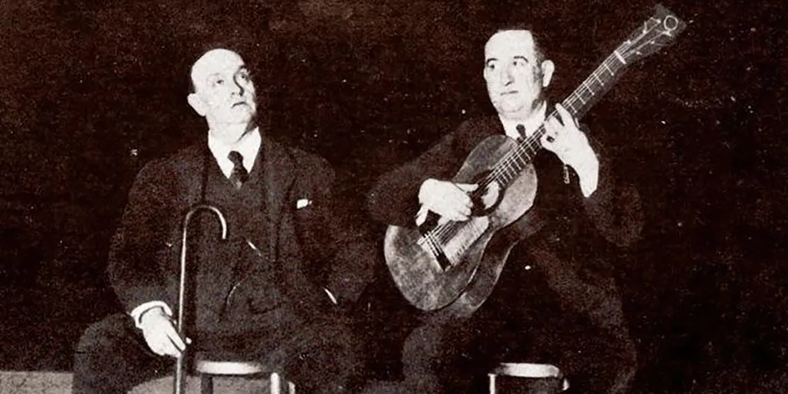 El milagro de la fusión del cante y la guitarra. Foto: clásica estampa flamenca.