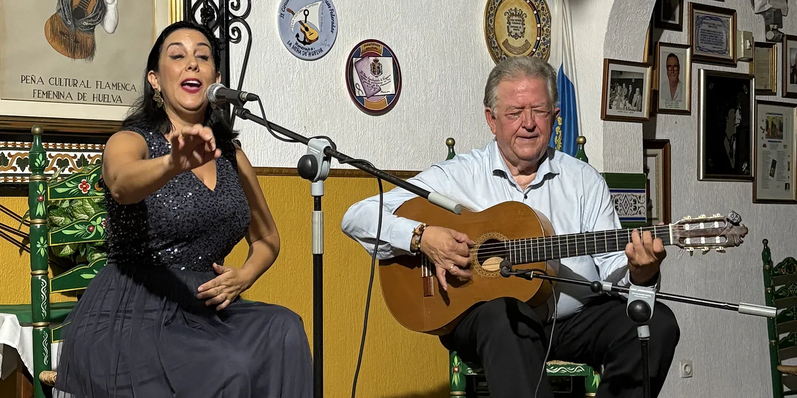 Laura Vital y Eduardo Rebollar. Peña Flamenca Femenina de Huelva. Foto: Jesús Naranjo