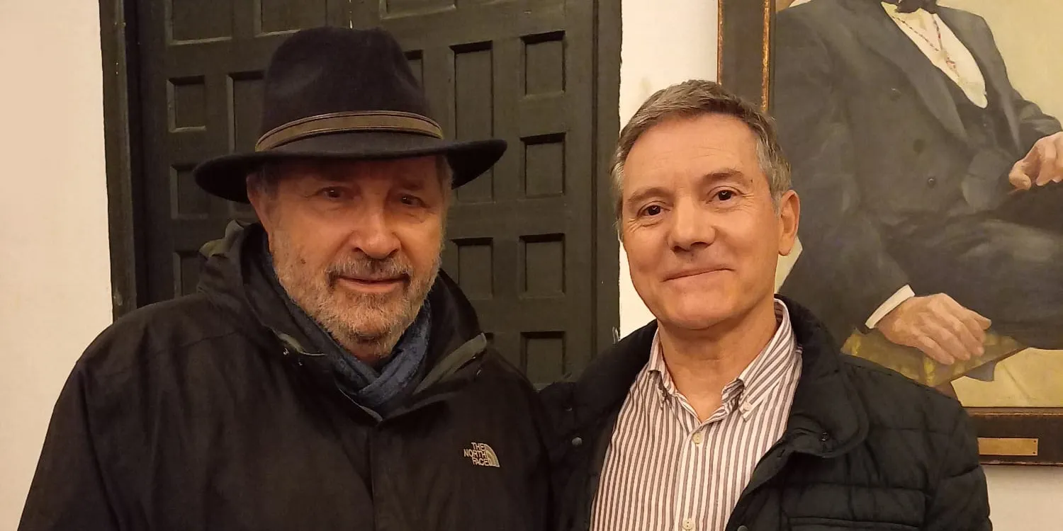 Antonio García Barbeito y José Cenizo Jiménez, en la Academia Sevillana de Buenas Letras, noviembre 2023.