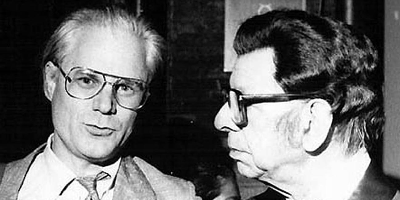 Brook Zern, flamencólogo, y Sabicas. Foto: archivo kristin Zern