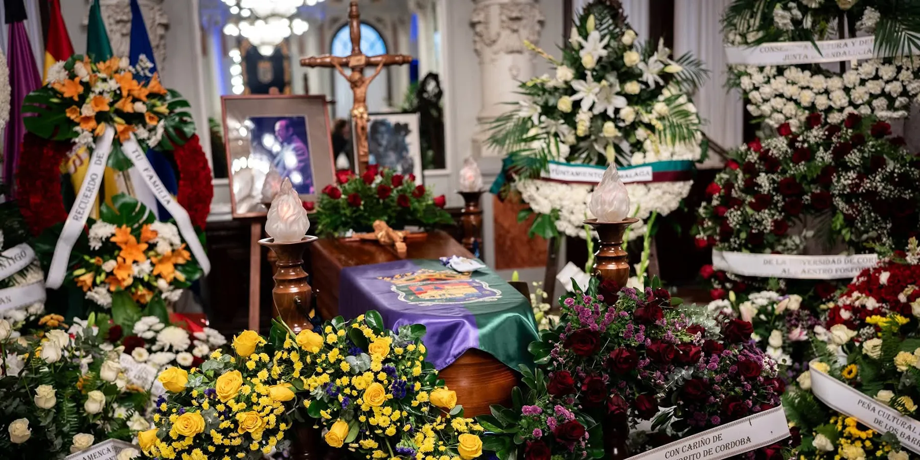 Capilla ardiente de Fosforito. Foto: Ayto de Málaga