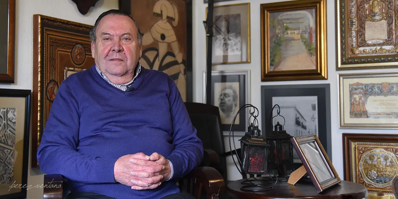 Emilio Jiménez Díaz, en su residencia de Córdoba en 2021. Foto: perezventana