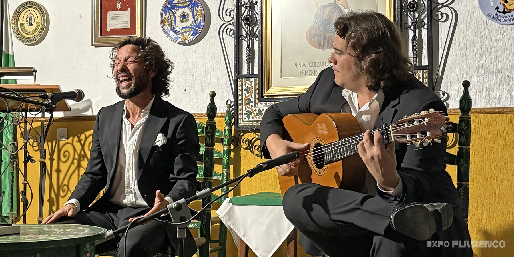 Miguel Lavi y Paco León. Peña Cultural Flamenca Femenina de Huelva. 21 nov 2025. Foto: Jesús Naranjo