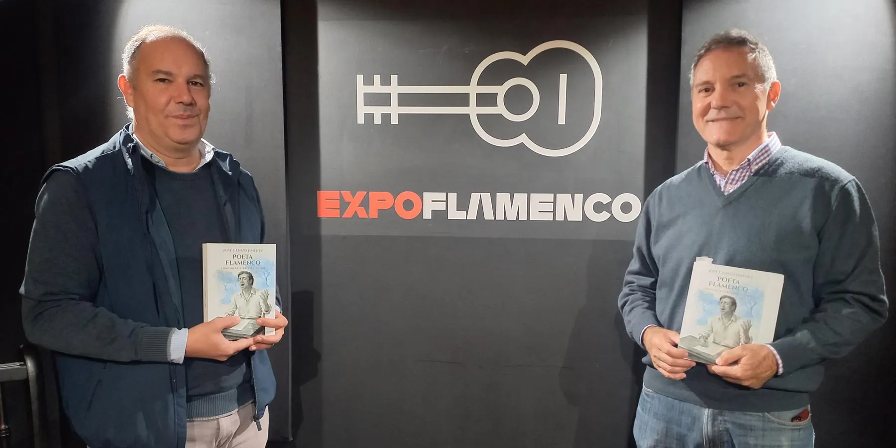 José Cenizo, con José María Castaño en Espacio Expoflamenco Jerez.