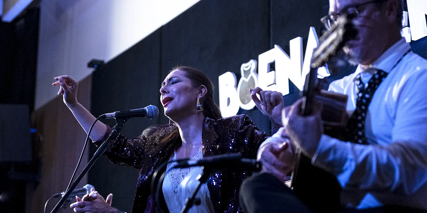 Marina Heredia, en la Peña Flamenca La Buena Gente, Jerez. Foto: Paco Barroso