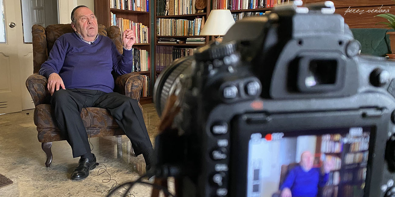 Emilio Jiménez Díaz, en su residencia de Córdoba en 2021. Foto: perezventana