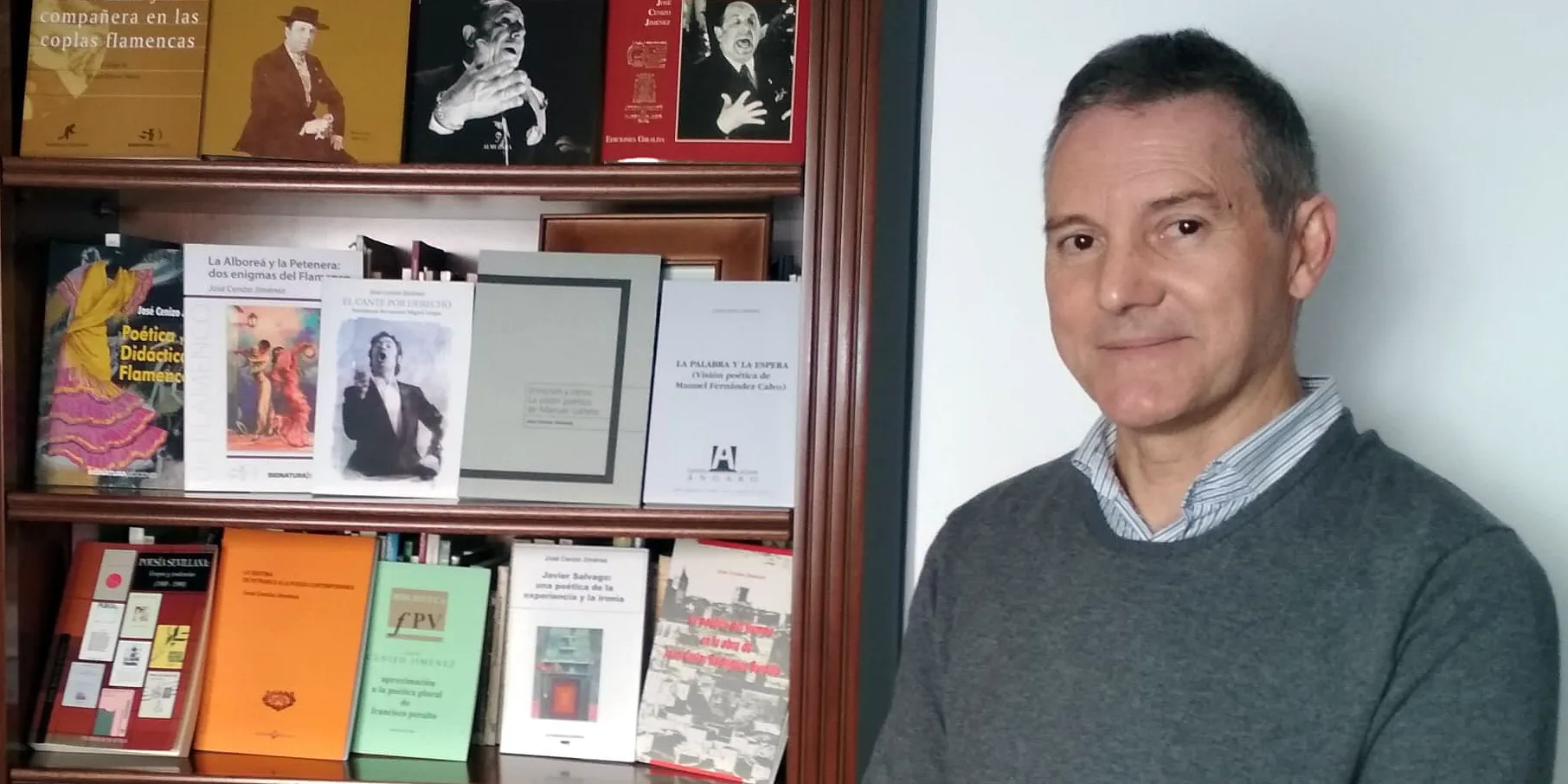 José Cenizo Jiménez, autor del libro 'Poeta flamenco'.