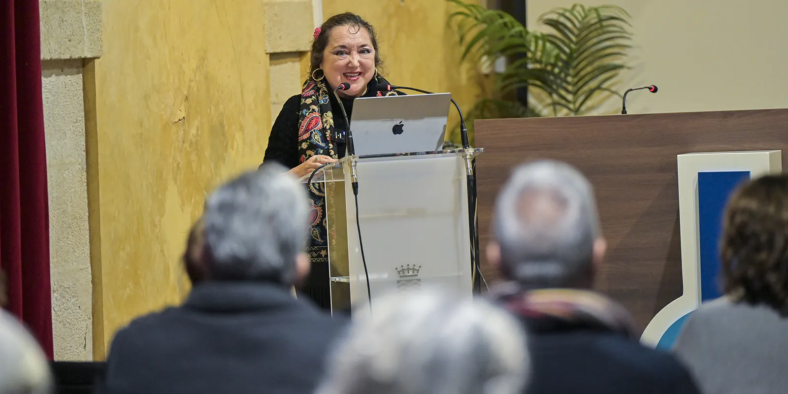 Presentación del documental '¡Zambomba!', de Puela Lunaris. Palacio de Villapanés, Jerez. 16 dic 2025. Foto: Ayto Jerez