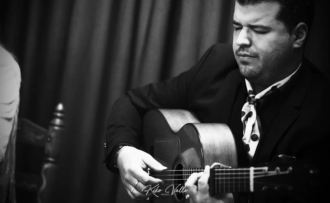 Mané Ortega. Recital de Raquel Salas. Peña Flamenca La Toná, Sevilla. 22 de marzo de 2025. Foto: Kiko Valle