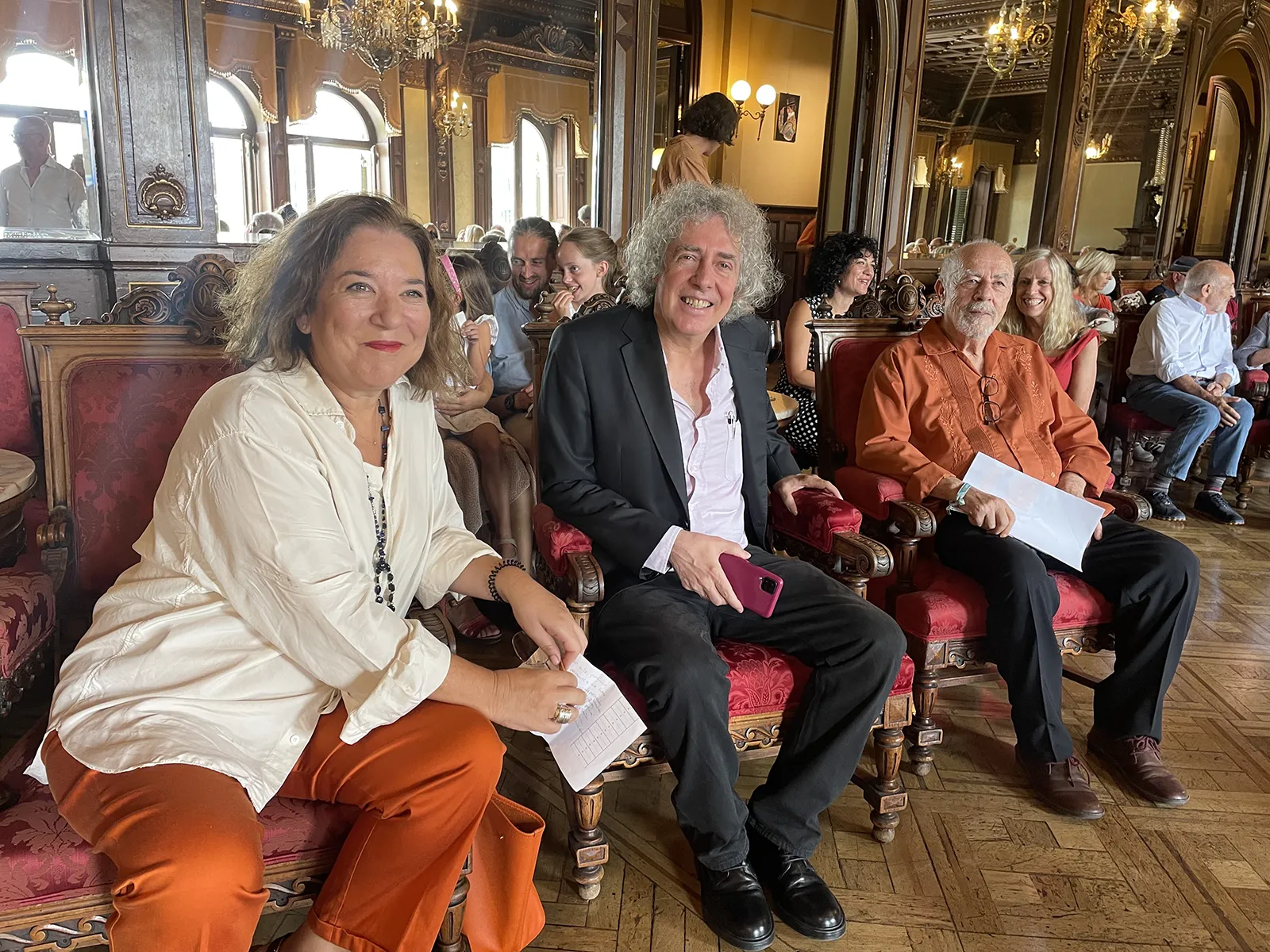 Isamay Benavente, José Manuel Gamboa y José Luis Ortiz Nuevo: galardonados del Flamenco On Fire. Foto: Juan Garrido