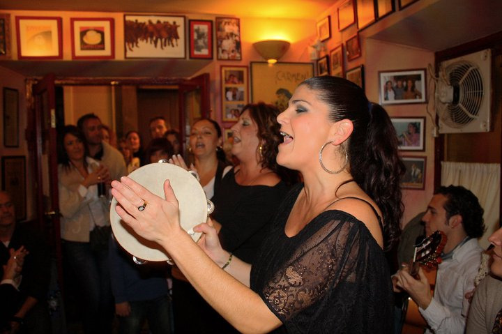 Anabel Rivera, en el Café de Levante. Foto: RRSS Porras