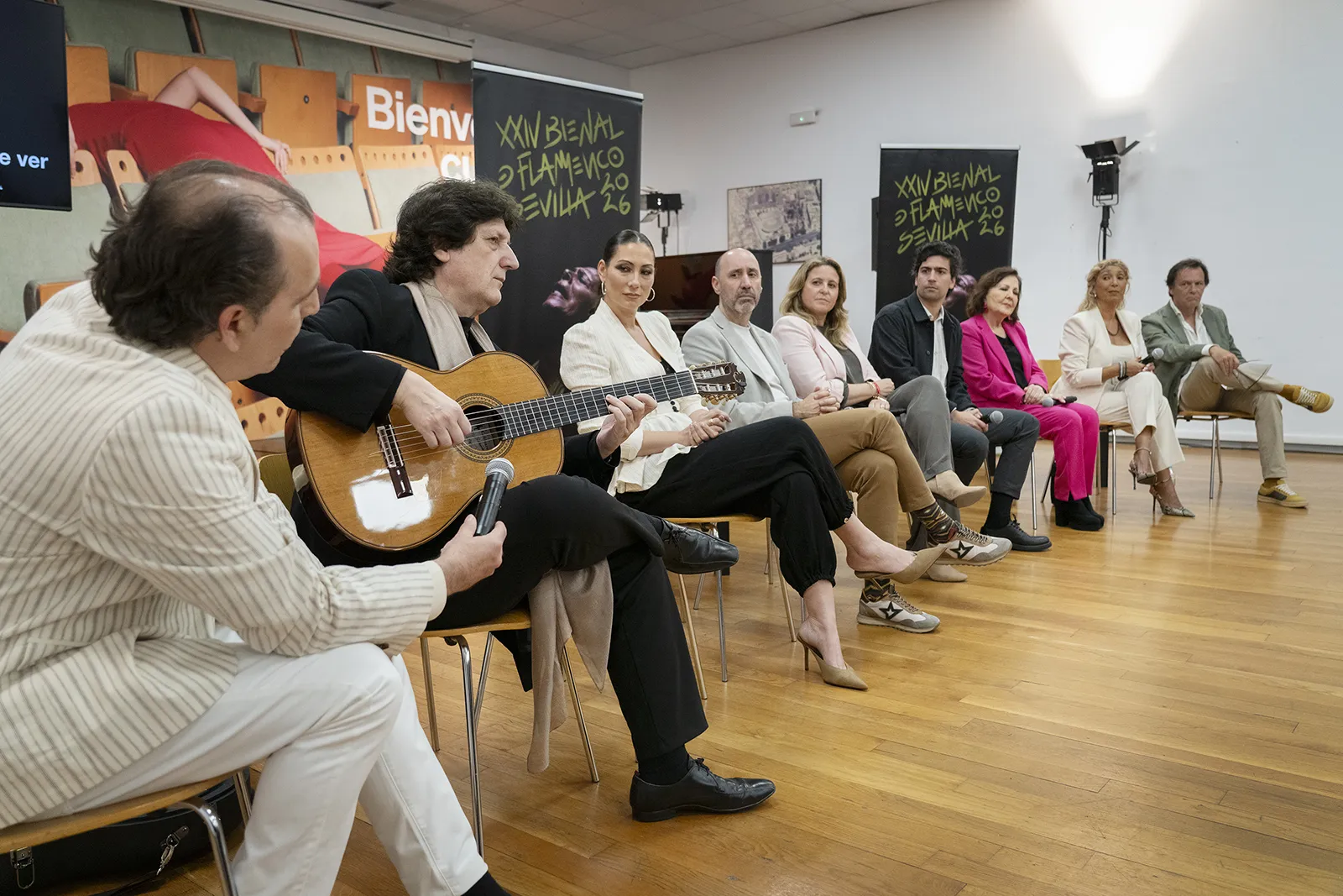 Presentación de la programación del Teatro de la Maestranza durante la XXIV Bienal de Flamenco de Sevilla. Foto: Laura León