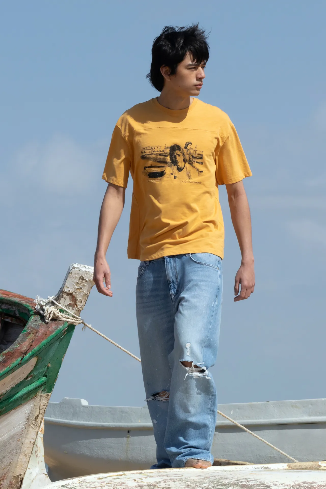 La colección de ropa presentada por Pull & Bear dedicada al genio de la Isla. Foto: P&B