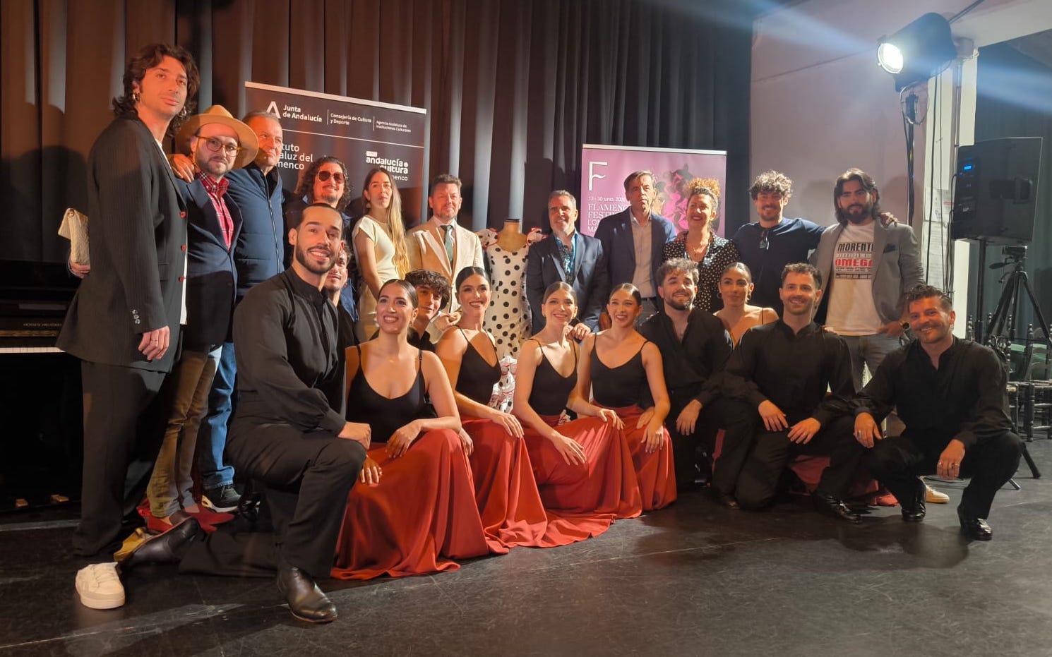 El Ballet Flamenco de Andalucía, en la presentación del Flamenco Festival Londres. Cartuja, Sevilla.