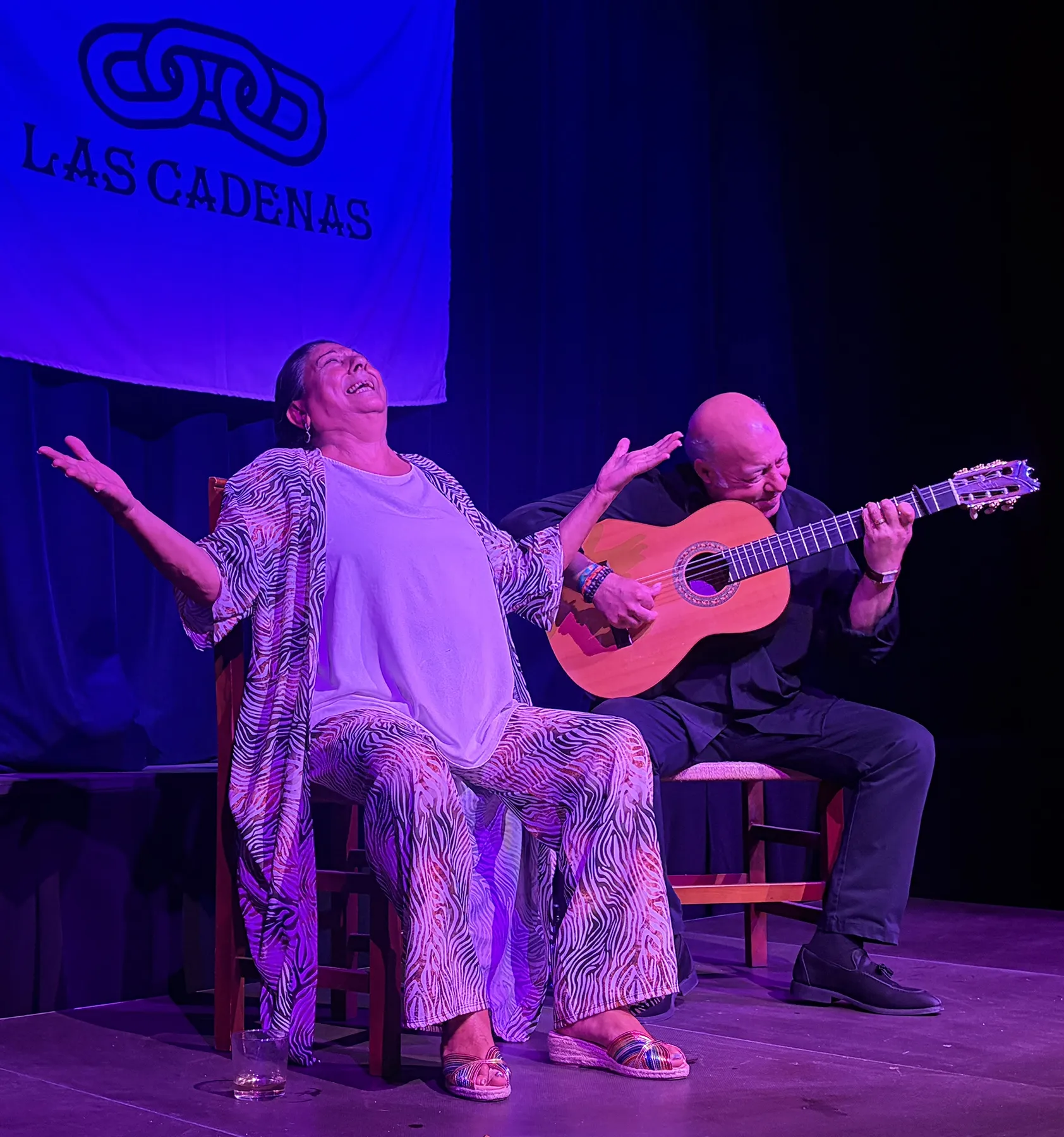 Dolores Agujetas y Domingo Rubichi. Asociación Cultural Flamenca Las Cadenas, Jerez. Junio 2026. Foto: Juan Garrido