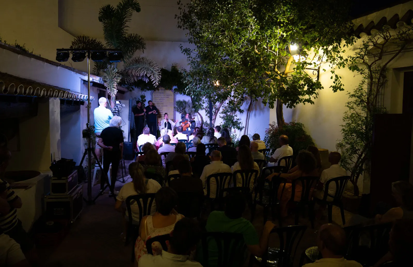 Angelita Montoya y José Gálvez. LII Festival de Cante Flamenco de Moguer. Casa Museo Zenobia y Juan Ramón, Moguer (Huelva). Foto: Ayto Moguer