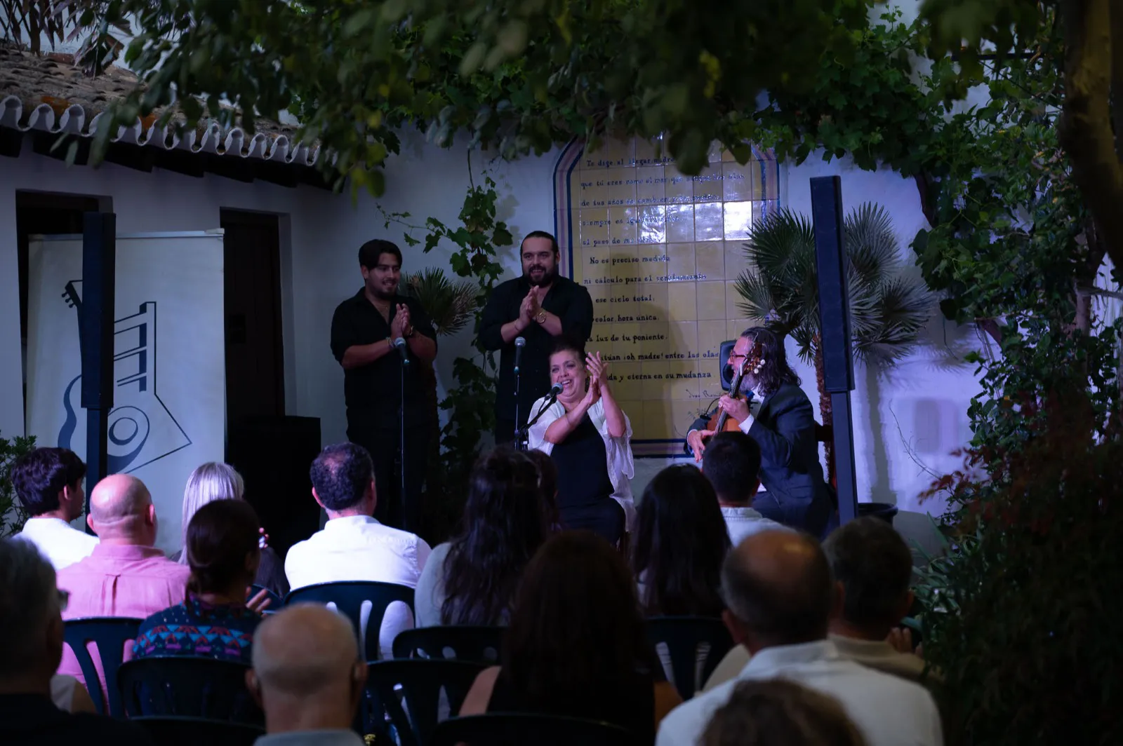 Angelita Montoya y José Gálvez. LII Festival de Cante Flamenco de Moguer. Casa Museo Zenobia y Juan Ramón, Moguer (Huelva). Foto: Ayto Moguer