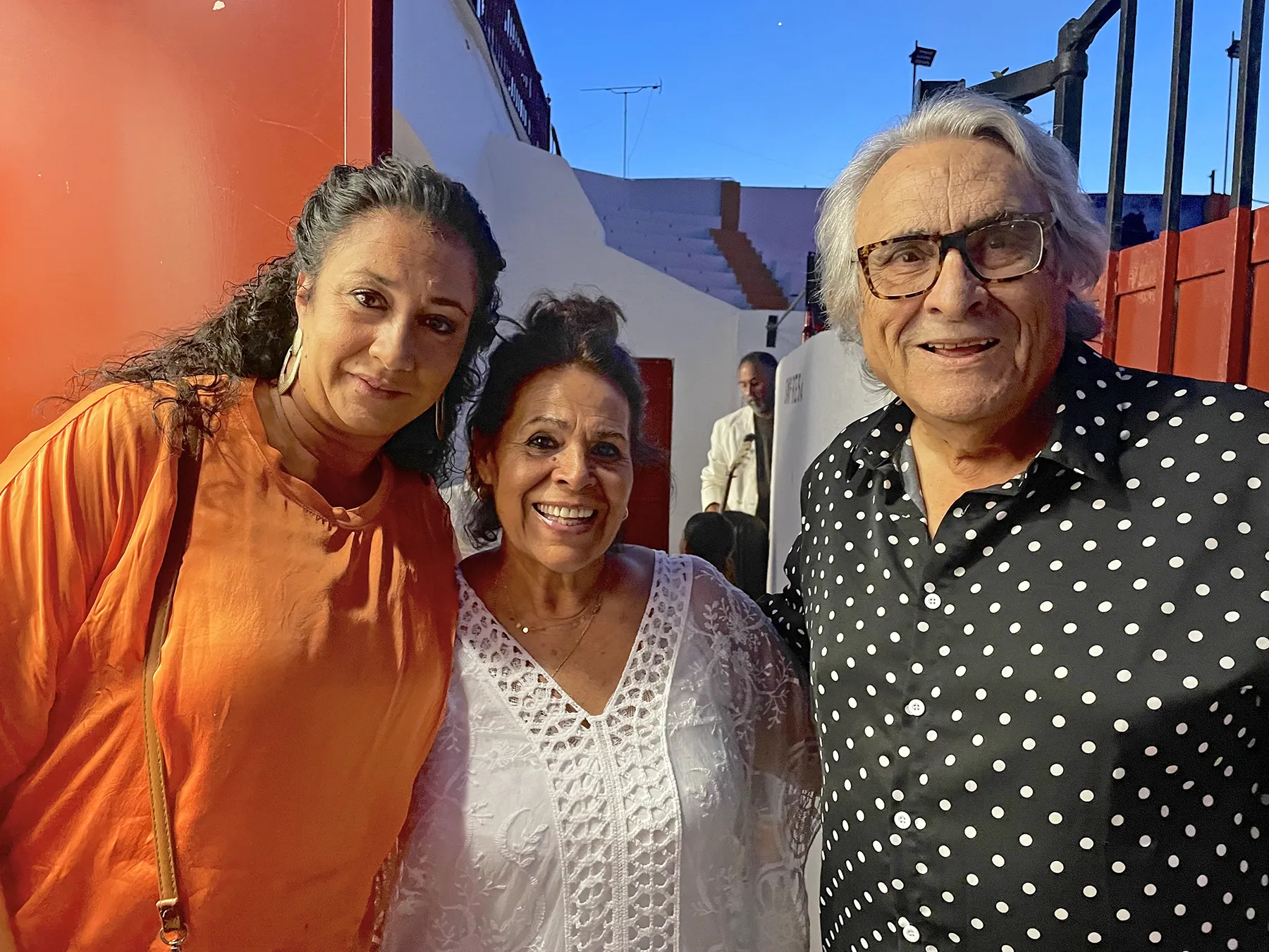 La Fabi, Aurora Vargas y José de la Tomasa. XIX Festival de la Bulería ‘Alberto Valdivia Arteaga’. Plaza de Toros de Guillena, Sevilla. 4 julio 2026. Foto: Juan Garrido
