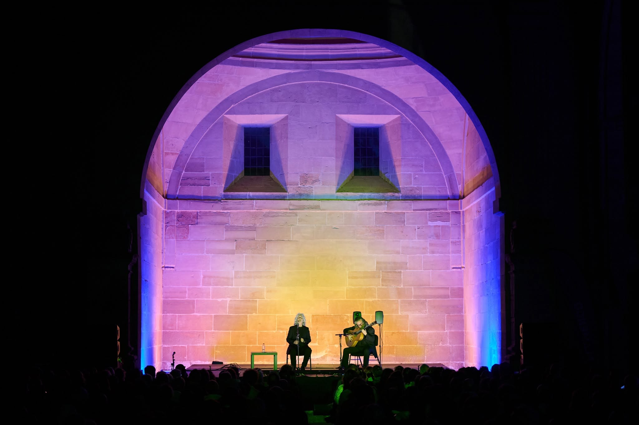 Mayte Martín y José Gálvez, inaugurando la edición en Viana. Foto: FOF