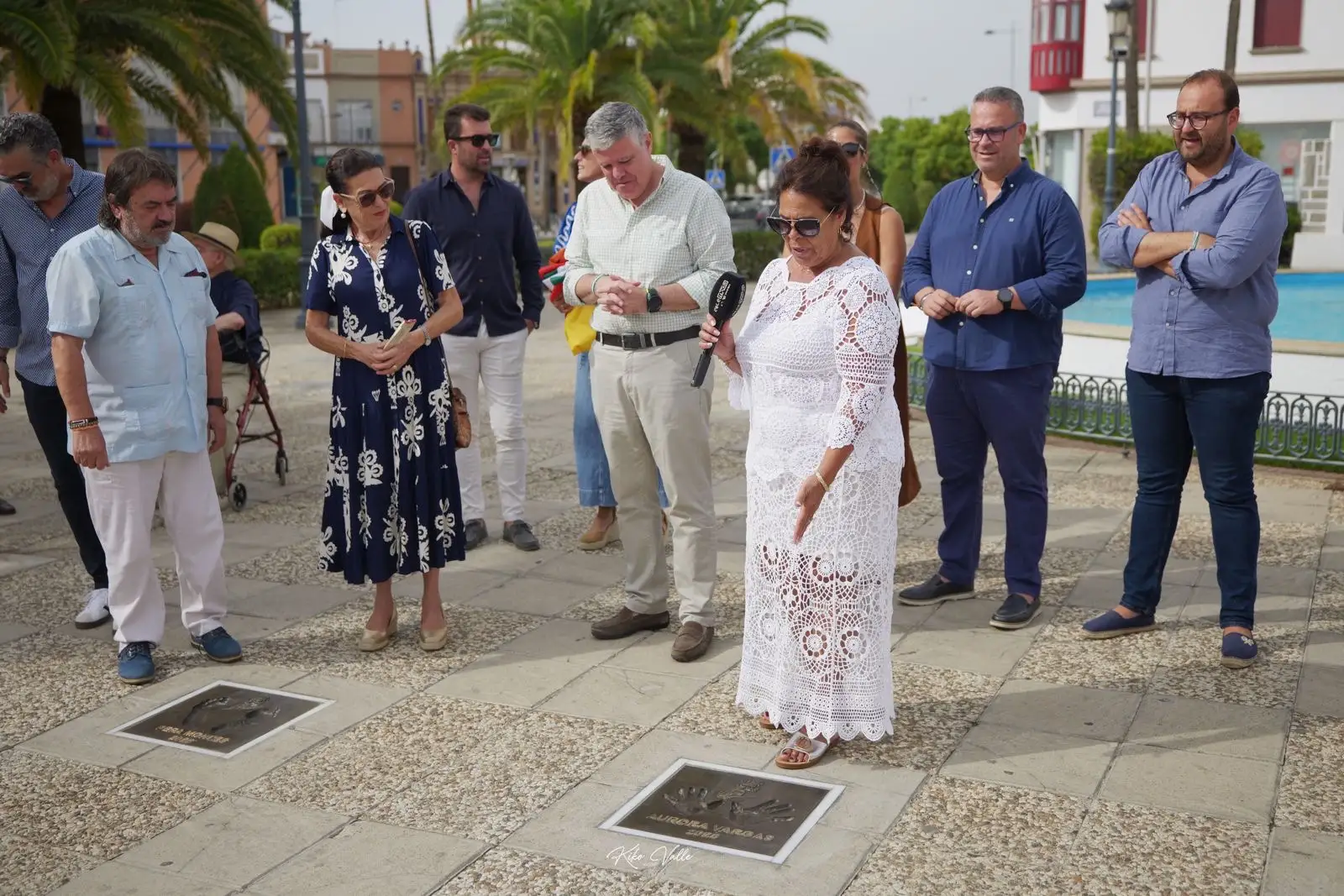 Descubrimiento de placas en el Paseo del Flamenco de Mairena a Pepa Montes, Ricardo Miño y Aurora Vargas. LXV Festival de Cante Jondo Antonio Mairena. Mairena del Alcor, Sevilla. 5 sep 2026. Foto: Kiko Valle / Festival Mairena
