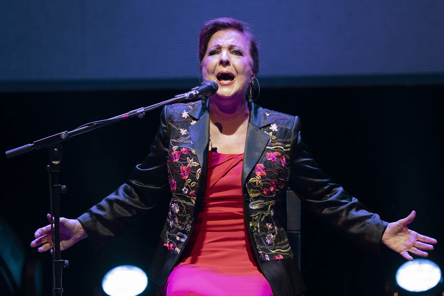 'Perlas a millares (30º aniversario de la Antología de la Mujer en el Cante)', de Carmen Linares. XXIV Bienal de Flamenco de Sevilla. Teatro de la Maestranza. 3 oct 2026. Foto: Archivo fotográfico Bienal @Laura León