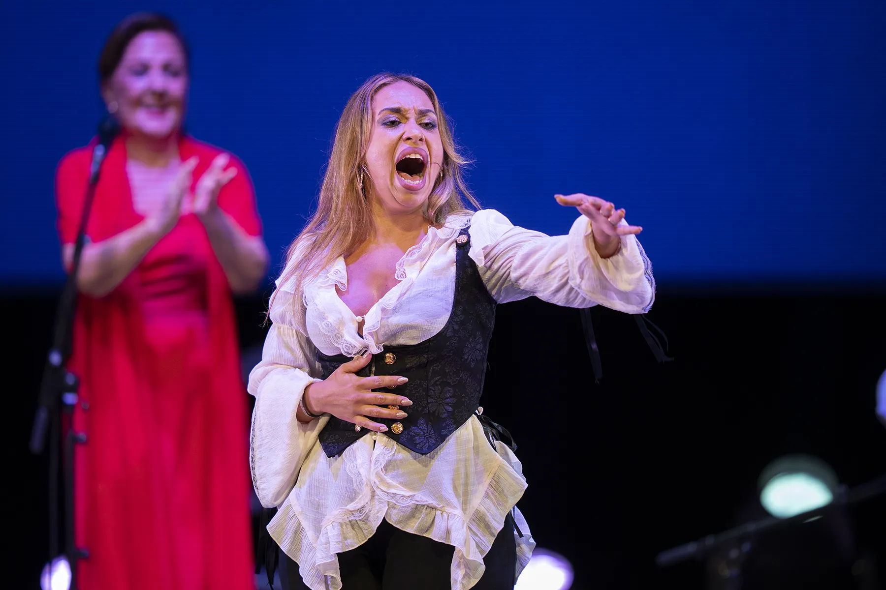 'Perlas a millares (30º aniversario de la Antología de la Mujer en el Cante)', de Carmen Linares. XXIV Bienal de Flamenco de Sevilla. Teatro de la Maestranza. 3 oct 2026. Foto: Archivo fotográfico Bienal @Laura León