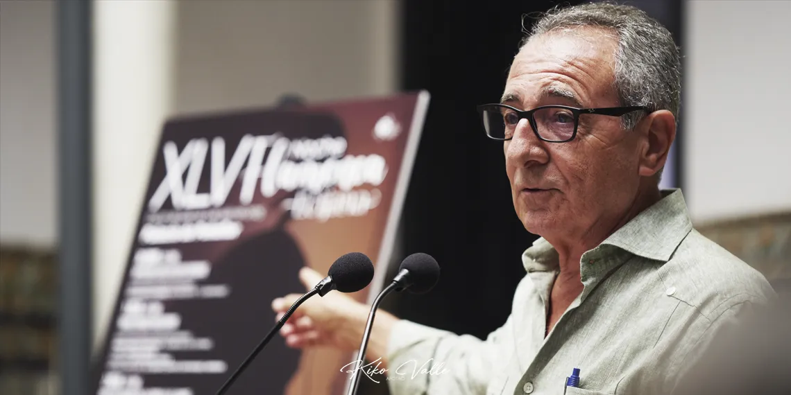 Manuel Martín Martín. Presentación de la XLV Noche Flamenca Ecijana. Instituto Andaluz de Flamenco. 18 junio 2025. Foto: Kiko Valle
