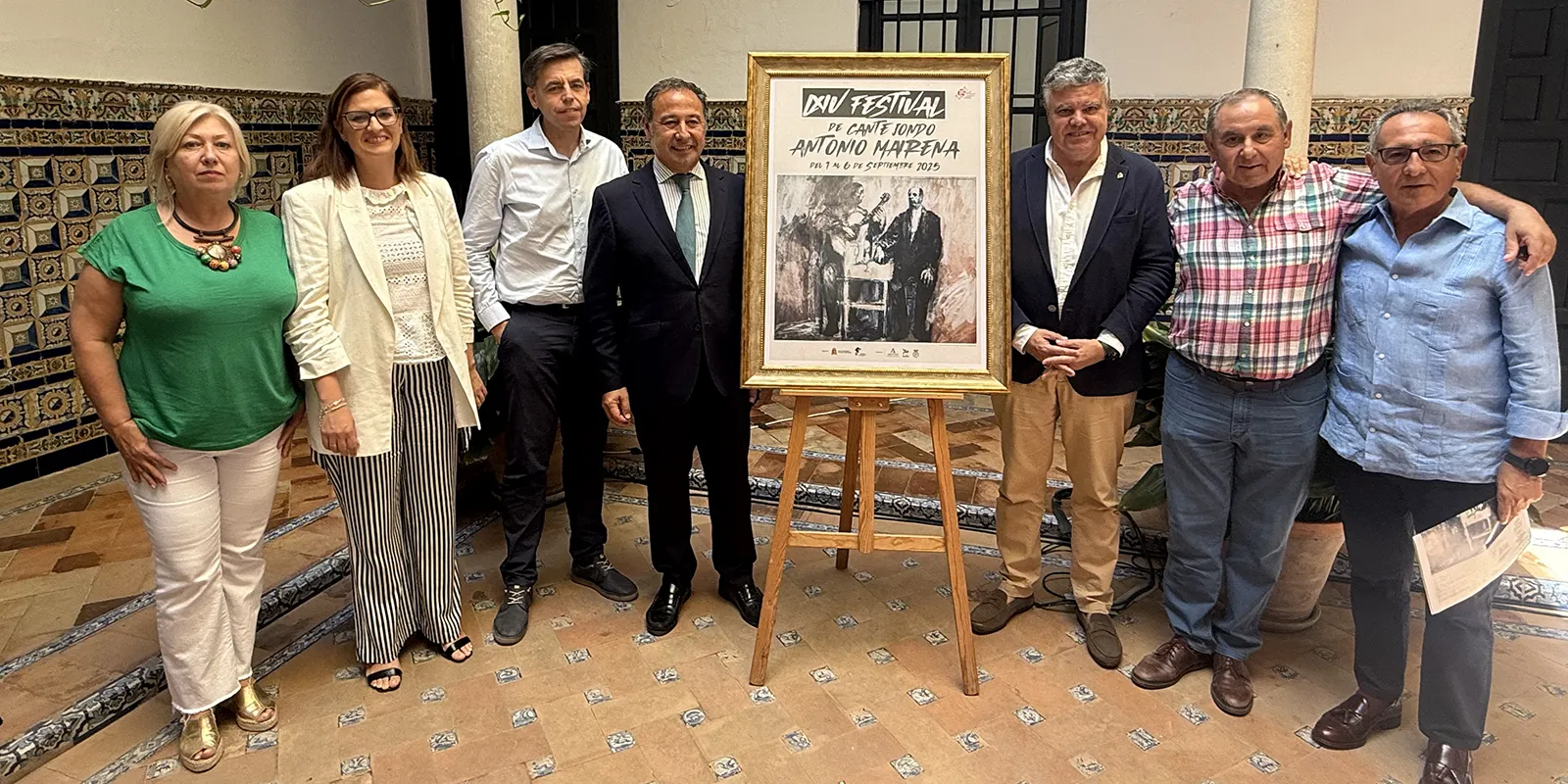 Presentación del LXIV Festival de Cante Jondo Antonio Mairena en el Instituto Andaluz del Flamenco. Foto: Ayto Mairena