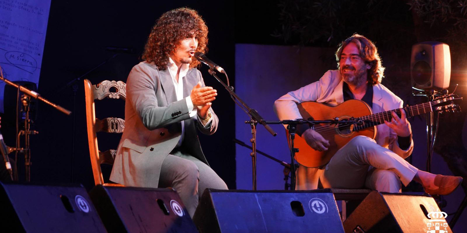 Jesús Corbacho y Juan Requena. LI Festival de Cante Flamenco de Moguer. 12 de julio de 2025. Foto: Ayto Moguer