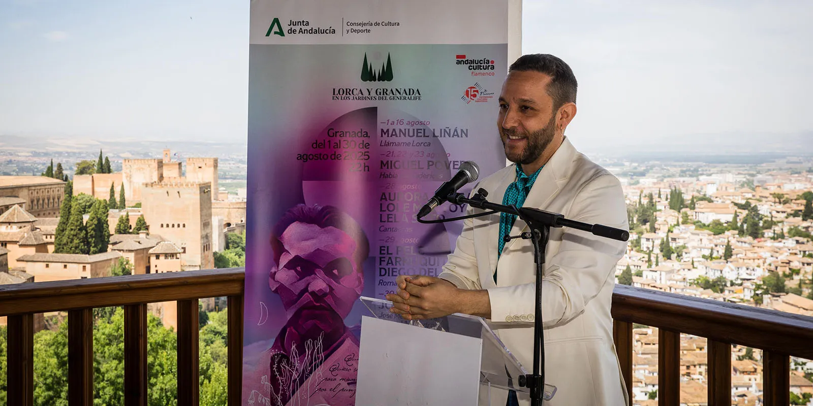 Manuel Liñán, en el ciclo Lorca y Granada. Foto: Junta Andalucia