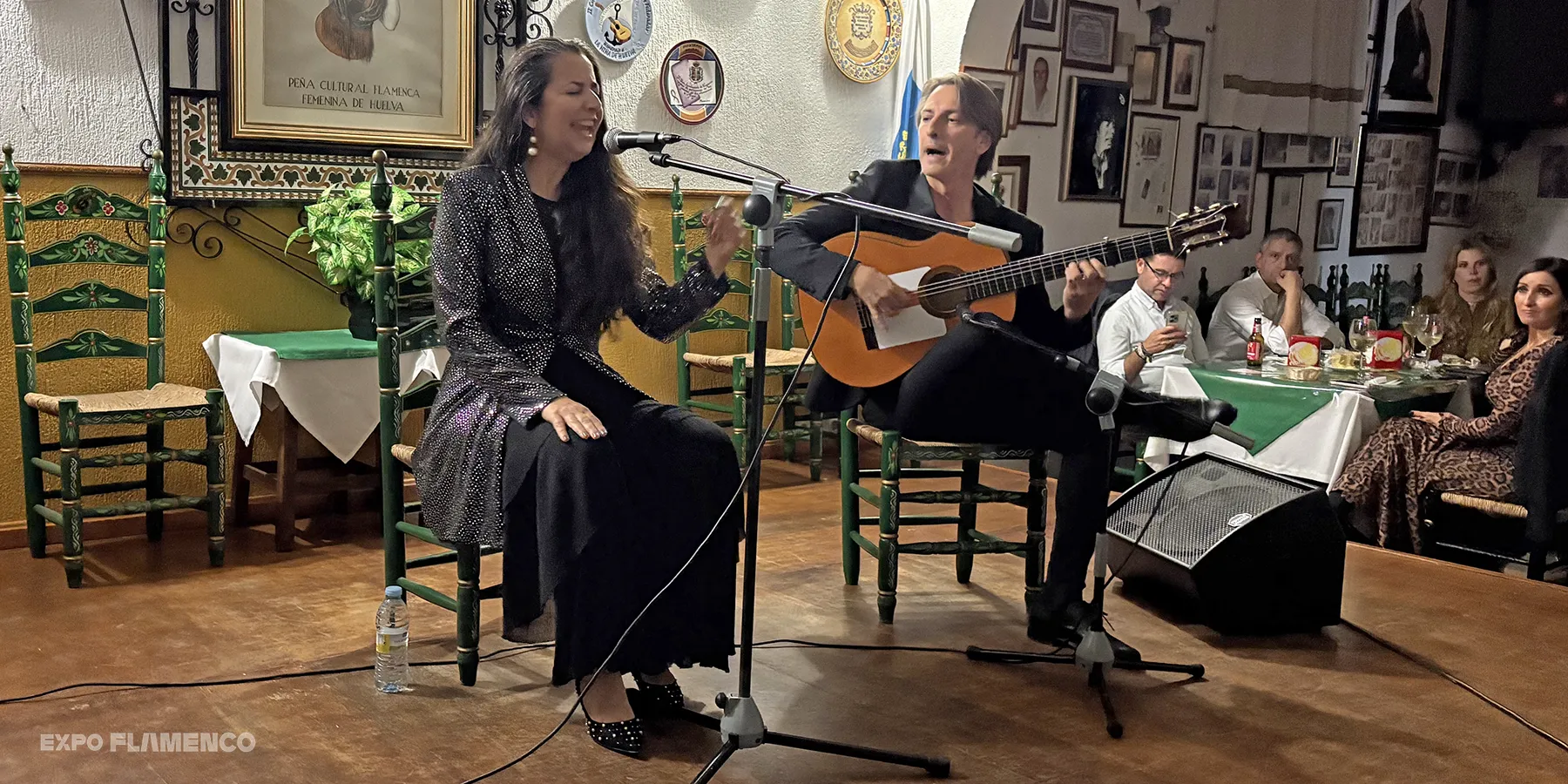 Olivia Molina y Manuel de la Luz, en la Peña Femenina de Huelva. III Congreso Internacional de Educación y Flamenco. Foto: Jesús Naranjo