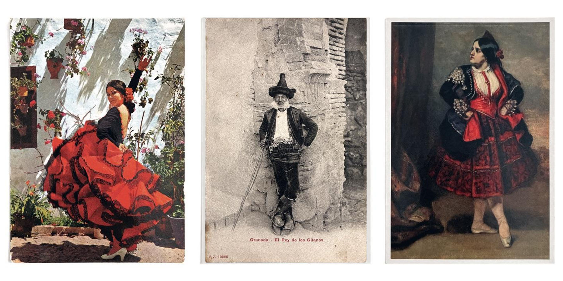 Colección de postales de Oriol Vilanova. Imágenes promocionales del Festival Cinco Días. Flamenco antes y después del Flamenco.