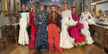 Desfile de moda flamenca Uniqo Qlamenco. Casa Fabiola, Sevilla. 9 dic 2025. Foto: Chema Soler