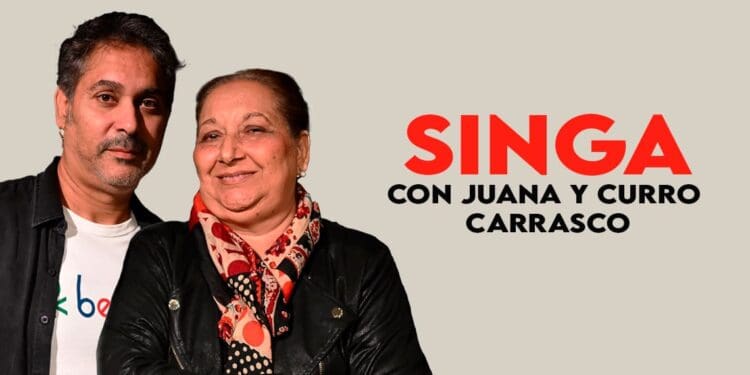 Singa, con Juana y Curro Carrasco