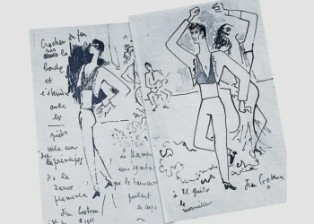 Eduardo Serrano El Güito. Bocetos de Jean Cocteau.