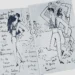Eduardo Serrano El Güito. Bocetos de Jean Cocteau.
