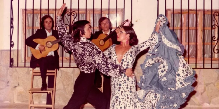 Jorge Luis El Chino y su grupo en Palma de Mallorca, 1977. Foto: Estela Zatania
