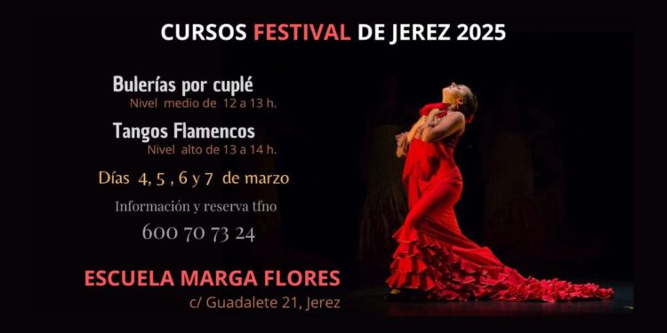 Acuerdo con cursos de la academia de Marga Flores para el 29 Festival de Jerez