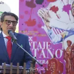 José Jiménez Loreto, hermano mayor de la Hermandad de los Gitanos de Utrera. Presentación del cartel del LXIX Potaje Gitano de Utrera. Espacio Gourmet Experience, El Corte Inglés Plaza del Duque, Sevilla. Foto: Kiko Valle