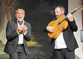 Pedro El Granaíno y Patrocinio Hijo, en la Peña La Platería, Granada. Foto: Antonio Conde