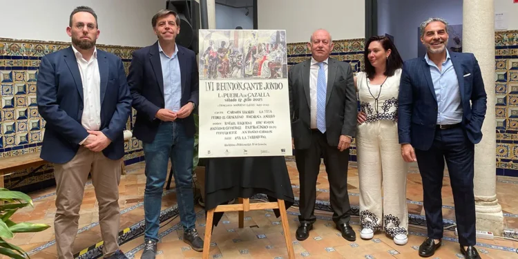 Presentación del cartel de la LVI Reunión de Cante Jondo de la Puebla de Cazalla en el Instituto Andaluz del Flamenco. Foto: IAF