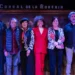 Presentación del III Festival Bierzo al Toque. José Manuel Gamboa, Juan Manuel del Rey, Pepe Habichuela, Blanca del Rey, Concepción Fernández Díez, Carmen Linares, Arcángel y Miguel Morán.