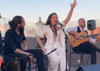 Rocío Luna y su grupo. Estival Flamenco, Cajasol Cádiz. Julio 2025. Foto: Juan Garrido