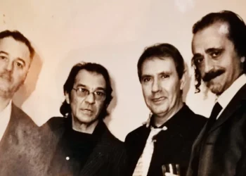 Faustino Núñez, Pepe Habichuela, Nicolás Dueñas, Juan Verdú y Vicente. Foto: archivo Faustino