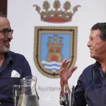 Miguel Navas y Luis El Zambo. Presentación nuevo disco de Luis El Zambo. Palacio Castillo de Luna, Rota (Cádiz). Foto: Kiko Valle